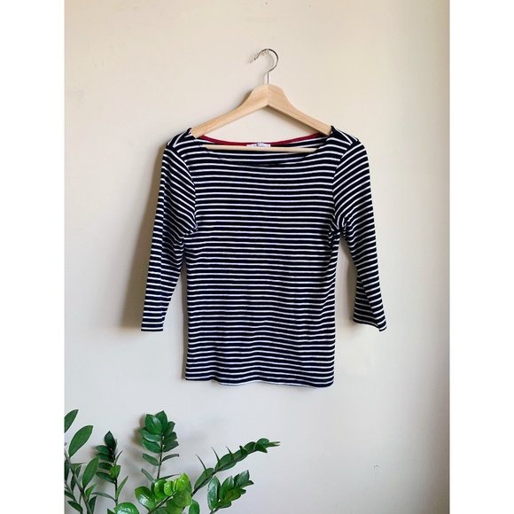2 for $25 - Zara Stripped Boat Neck Top - Picture 1 of 3